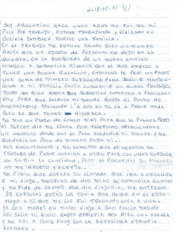 carta argentino prision HK