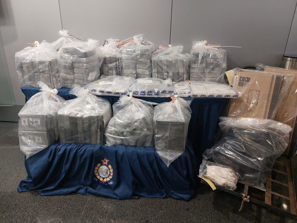 Year’s biggest drug bust nets HK$100m cocaine with one suspect arrested ...